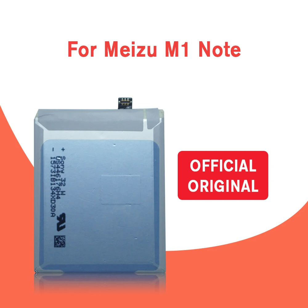 

100% Original Backup 3100mAh Battery For Meizu M1 Note Smart Mobile Phone++Tracking Number + In Stock