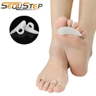 Sequstep силиконовый Молот Подушечка для пальцев ног пальцев Pad изогнутый разделители для пальцев ноги носилки трения облегчение боли ортопедические Уход за ногами