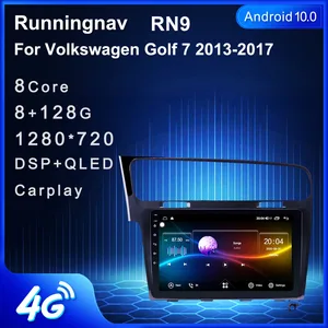 Android 10 подходит VW Golf 7 2013-2017 Авто 2din автомобильный Радио стерео плеер Bluetooth GPS навигация