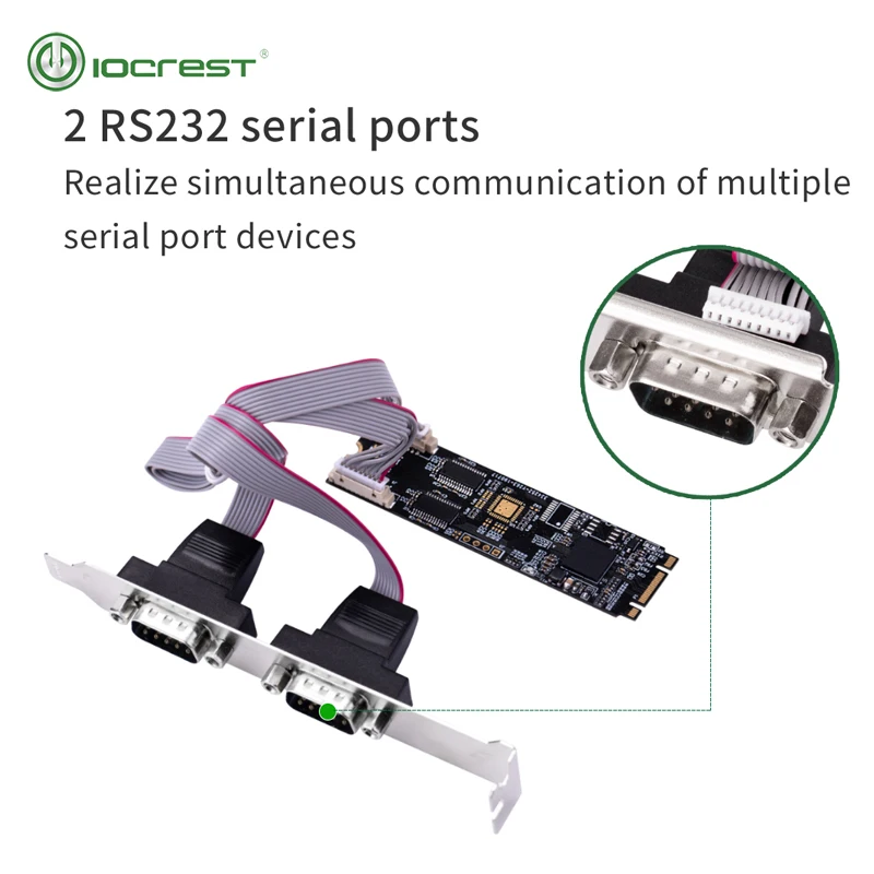 iocrest m 2 b ключ и m ключ для rs232 db9 последов