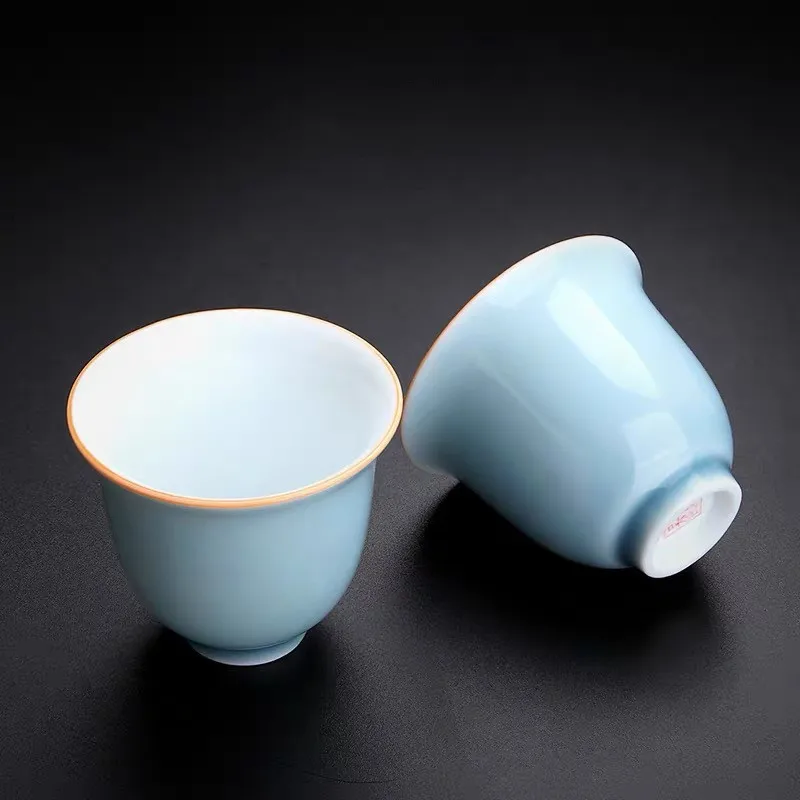 Керамическая чайная чашка креативная ручной работы из селадона Цзиндэчжэнь