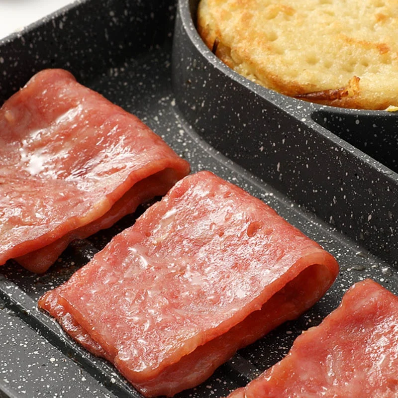 

2-Hole Frying Pot Pan Thickened Omelet Pan Non-Stick Pancake Steak Cooking Egg Ham Pans Breakfast Maker Cookware