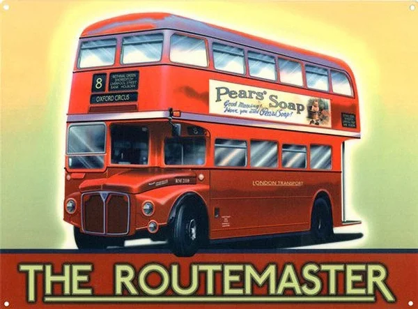 

The Routemaster London Transport Tin Sign art wall decoration,vintage aluminum retro metal sign,iron painting