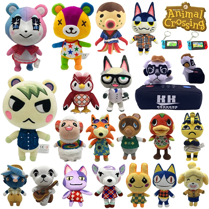 

2022 Anima Crossing Plush toy New Horizons Game Anima Crossing Amiib marshal Plush toy Doll Gifts for children NFC Plush toy