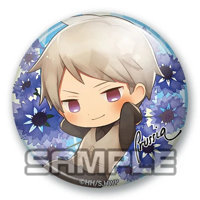 Забавные железные булавки значок аниме с цветком из Хеталии 58 мм | Украшения и