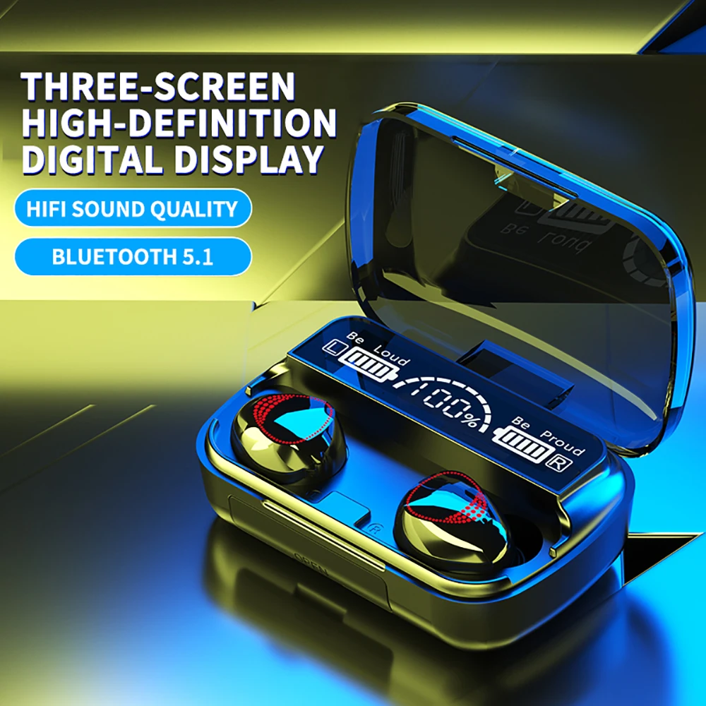 TWS наушники ITINIT E5 с поддержкой Bluetooth 2000 мА · ч и зарядным футляром|Наушники