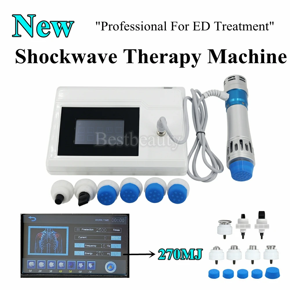 

External Shock Wave Home Use Instrument Shockwave Therapy Machine For ED Treatment Radial Ulnar Humeral Epicondylitis 10-270MJ