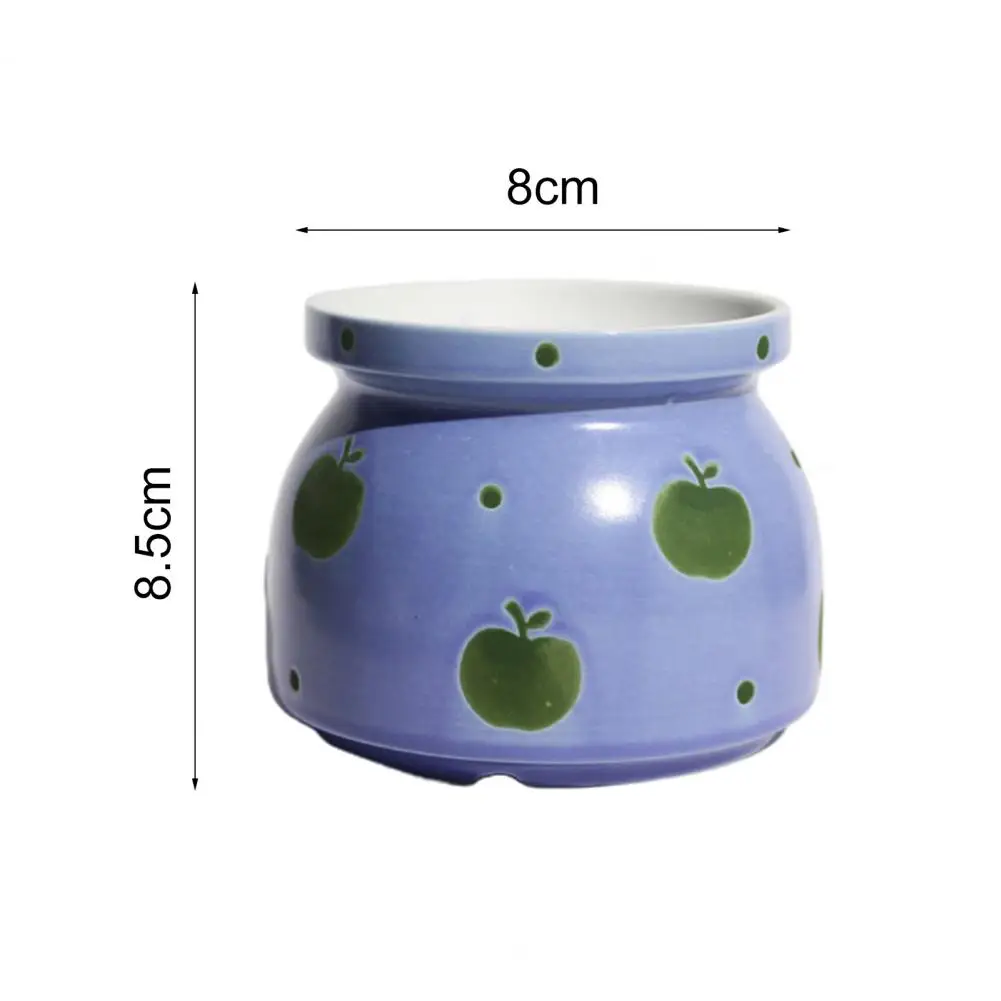 

Hot Sales Flowerpot Cute Decorative Ceramic Bright-colored Flower Pattern Planter Pot for Home