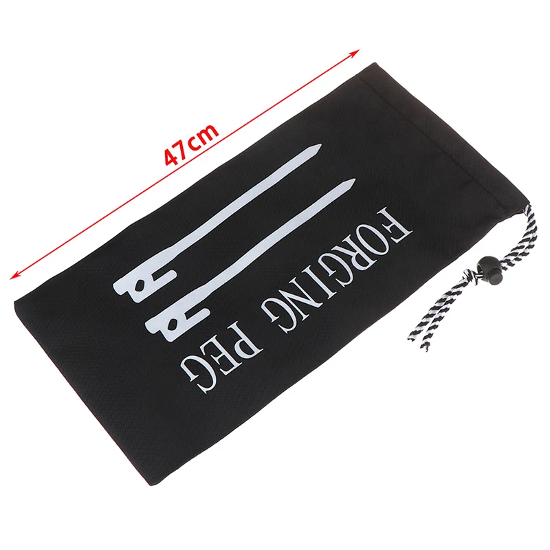 1pc 28cm/37cm/47cm Tent Peg Bag Outdoor Camping Accessories Hammer Wind Rope Pegs Nail Storage | Спорт и развлечения