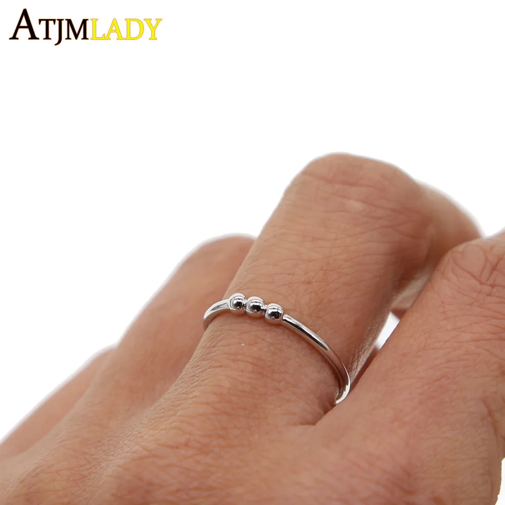 Женское Обручальное кольцо из серебра 100% пробы с бусинами | Украшения и