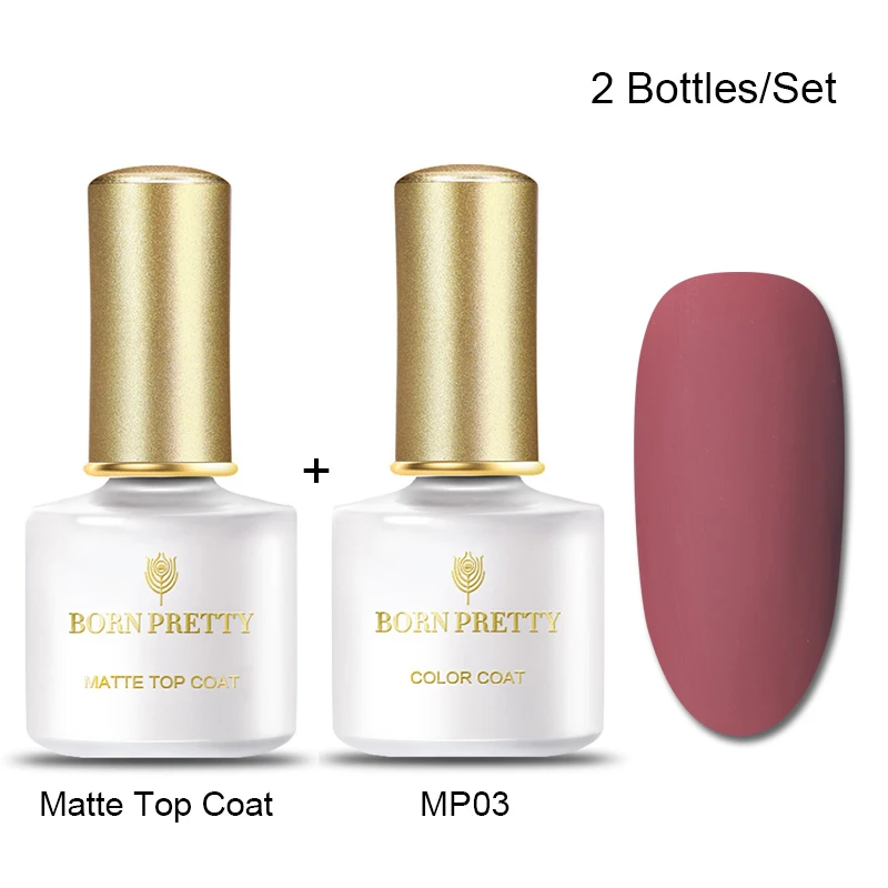 Set 11 BORN PRETTY матовый цвет УФ-гель для ногтей 6 мл черный чистый замочить от УФ-гель для дизайна ногтей лак верхнее Базовое покрытие лак - Цвет: Set 11