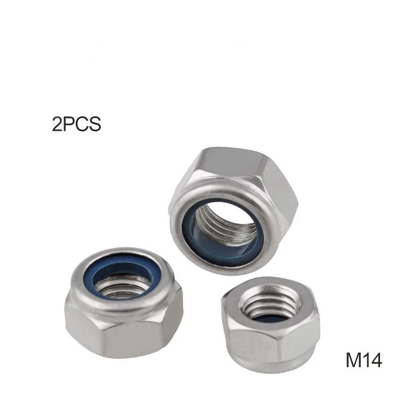 

Free shipping DIN985 304 stainless steel locknut / anti slip / self-locking nut / locking cap M14 2pcs