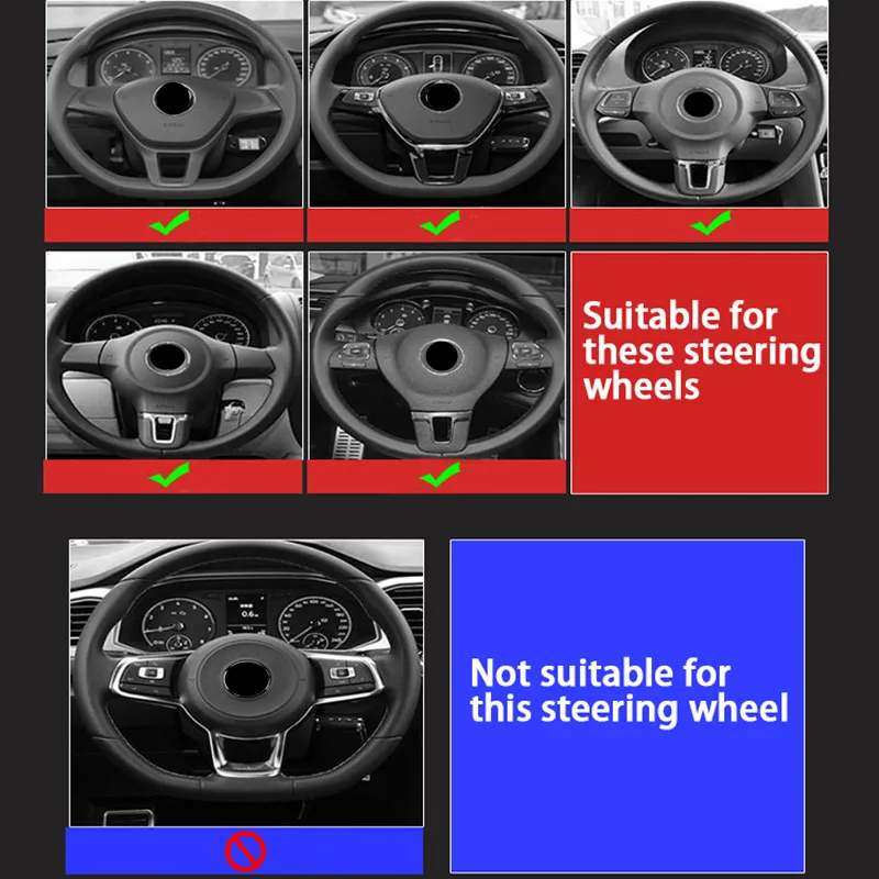 3d-эмблема рулевого колеса из АБС-пластика значок-наклейка для Golf Mk5 6 7 5 8 Passat Polo CC