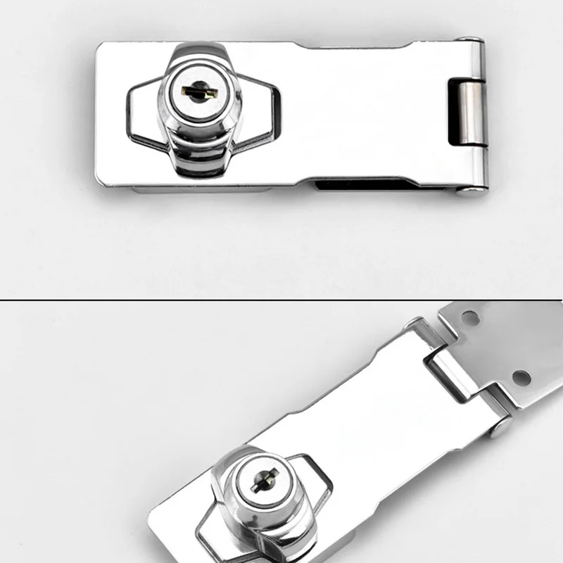 

Keyed Hasp Lock Twist Knob Keyed Locking Hasp for Small Doors Drawer Cabinet DRSA889