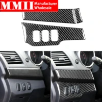carbon fiber for mitsubishi lancer es de gts 2008 2015 dim light control left dash trim frame sticker cover car accessories