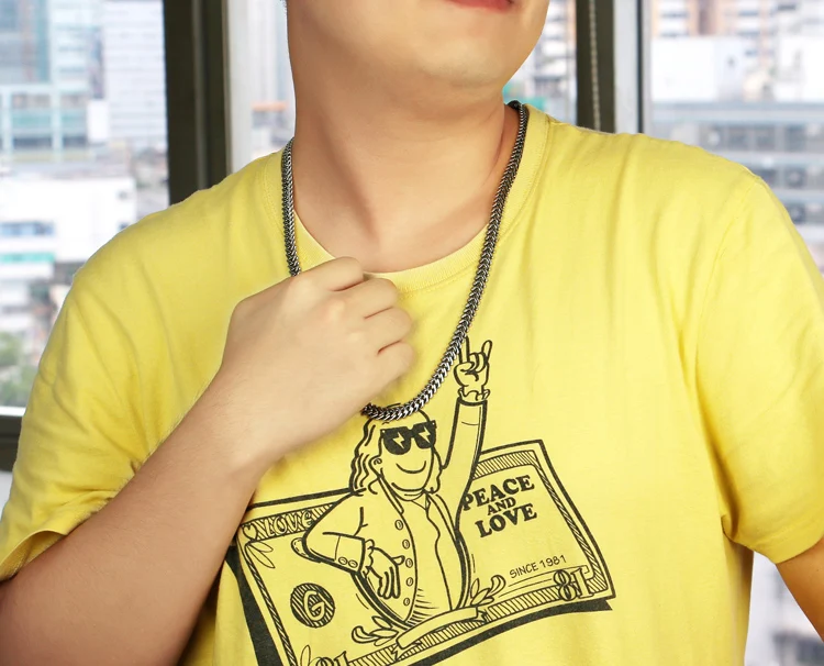 Мужское серебряное ожерелье в стиле ретро украшение из тайского серебра 925 пробы