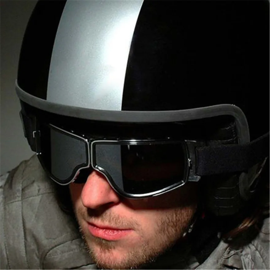 Универсальные винтажные мотоциклетные очки скутеры велосипедные шлем складные