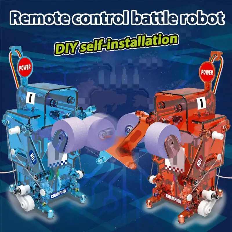 

Multifunctional children's sparring robot, gesture sensor remote control children's educational DIY assembled electric toy