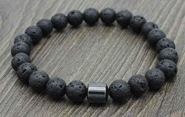 8 мм ihj4 Регулируемая Веревка для йоги howlite лабрадорит карта камень белый черный