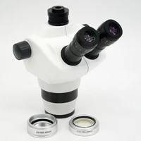 4x 100x high quality simul focal lab trinocular stereo microscope 8x 50x continuous confocal zoom magnification