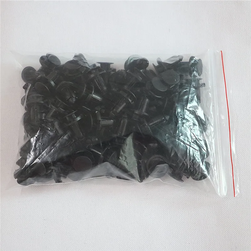 50Pcs Black Plastic Rivet FastenerYT-114 Car Styling Bumper Fender Push Type Fascia Retainer Clips Part floor | Автомобили и