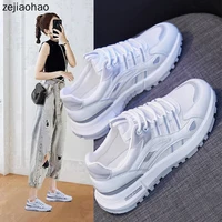 zejiaohao autumn women shoes flats causual ladies sports shoes fashion air mesh lace up light breathable female sneakers ks j118