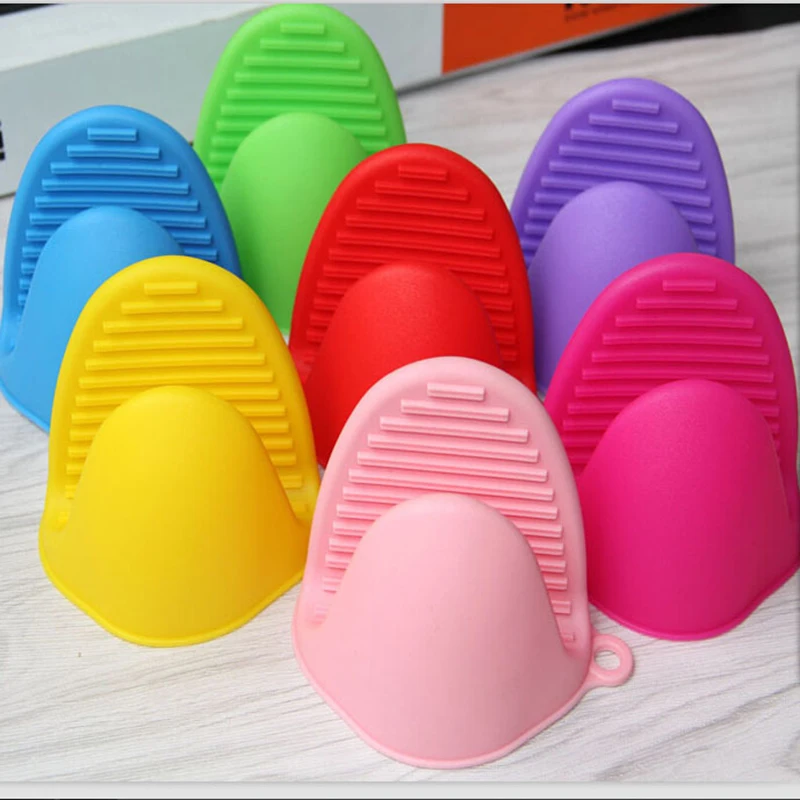 

1 PCS Insulated Heat Hot Plate Clip Microwave Oven Gloves Thicken Anti-scald Kitchen Organizer Silicone Pot Clips