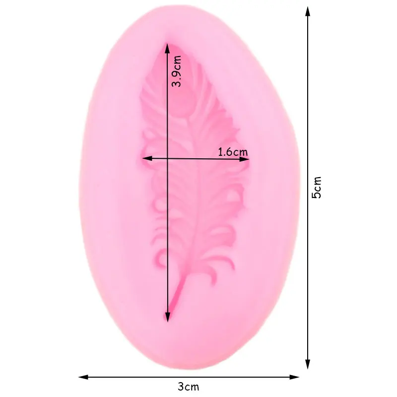 Перо птицы Силиконовые формы DIY Инструменты для выпечки инструменты украшения