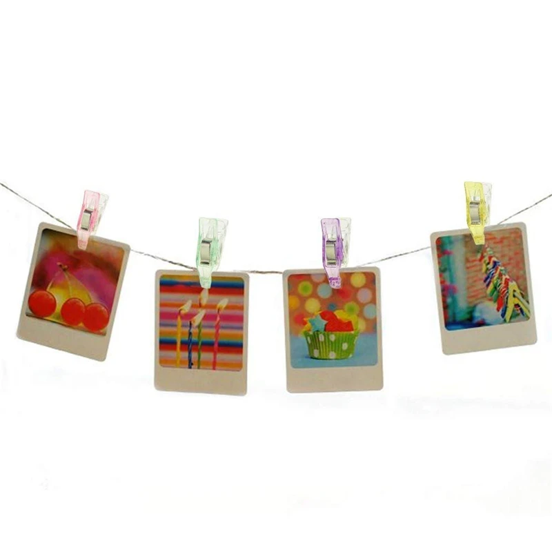 100 шт. набор разноцветных пластиковых зажимов для одежды|Зажимы одежды| |