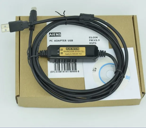 USB-SC09-FX PLC Кабель для программирования Mitsubishi MELSEC SC-09 SC09 FX, поддержка Win7 - Цвет: FTDI Chip Isolated