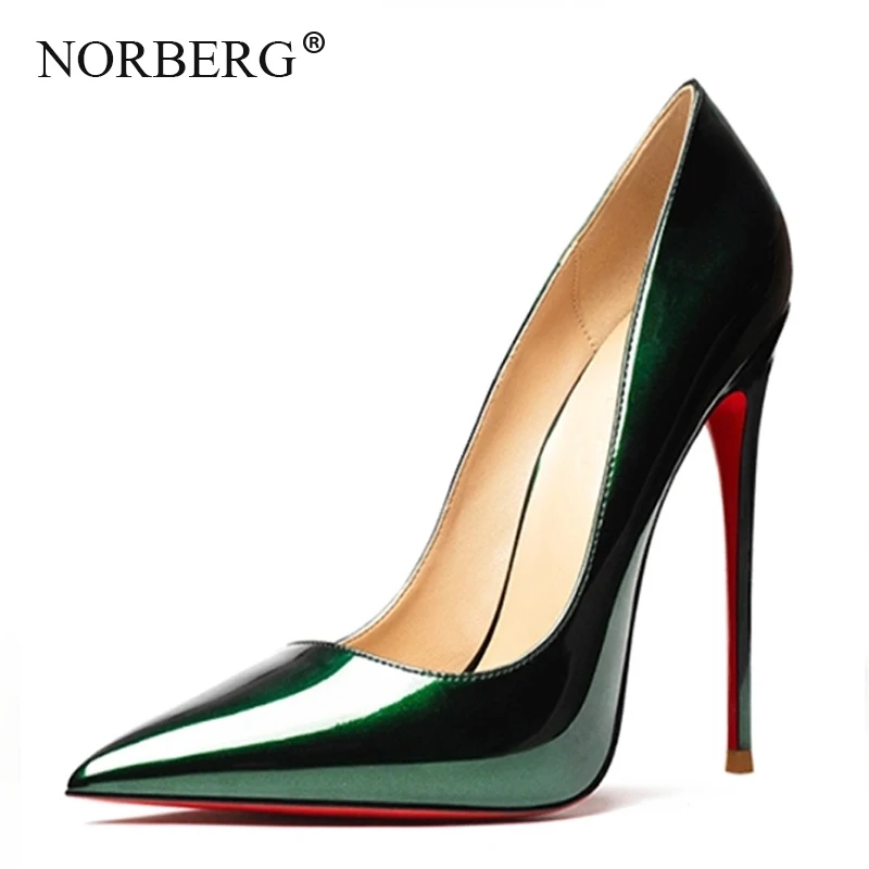 Туфли лодочки женские на высоком каблуке 12 см пикантные кожаные свадебные туфли