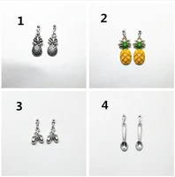 handmade earrings earrings studs creative earrings gift for daughter christmas jewelry pineapple jewelry fruit earrings