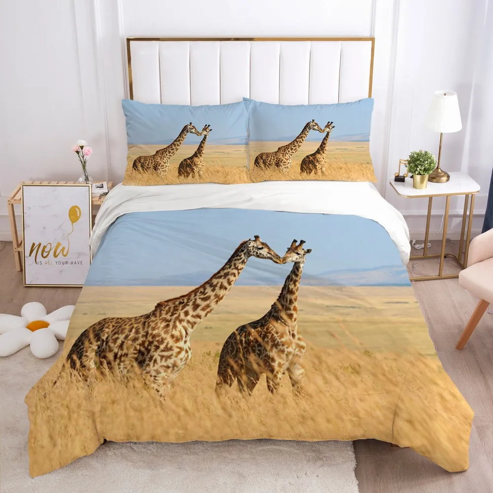 3D постельные принадлежности набор пододеяльников пододеяльник одеяло чехол