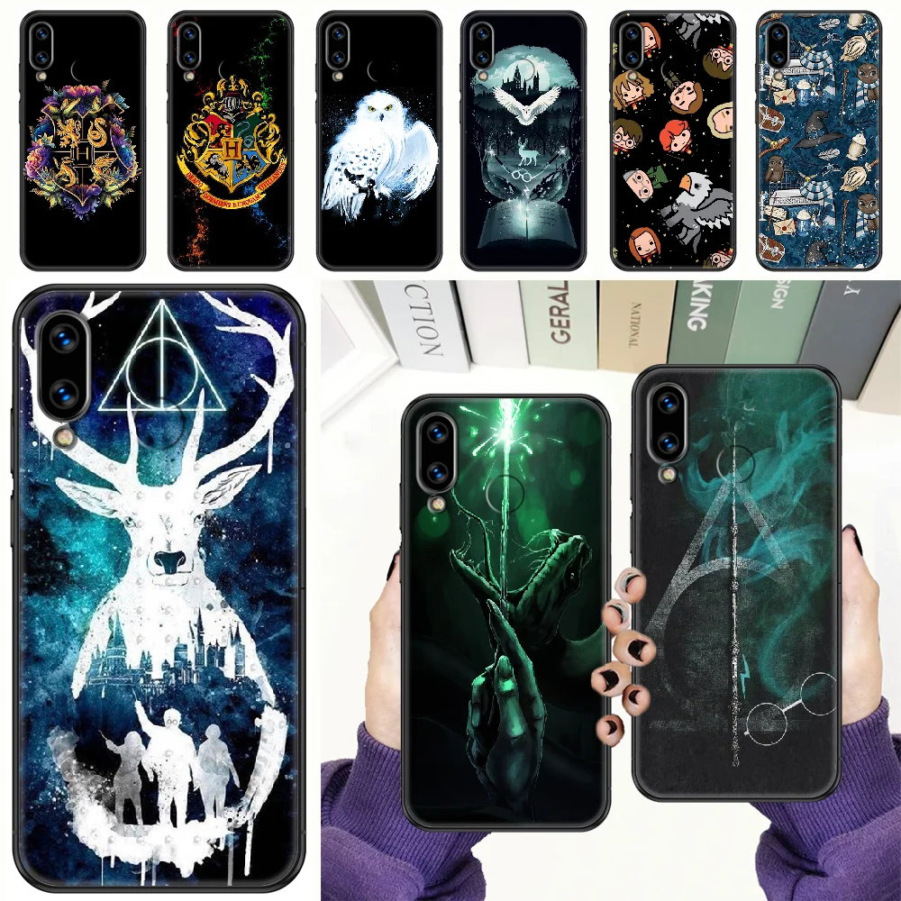

HP magic Harries Phone case For Huawei Honor 6 7 8 9 10 10i 20 A C X Lite Pro Play black pretty back 3D cover art Etui trend