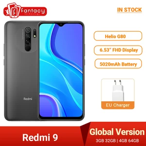 Смартфон Xiaomi Redmi 9, NFC, Helio G80, 32 + 64 ГБ, 6,53 дюйма, 13 МП, 5020 мАч