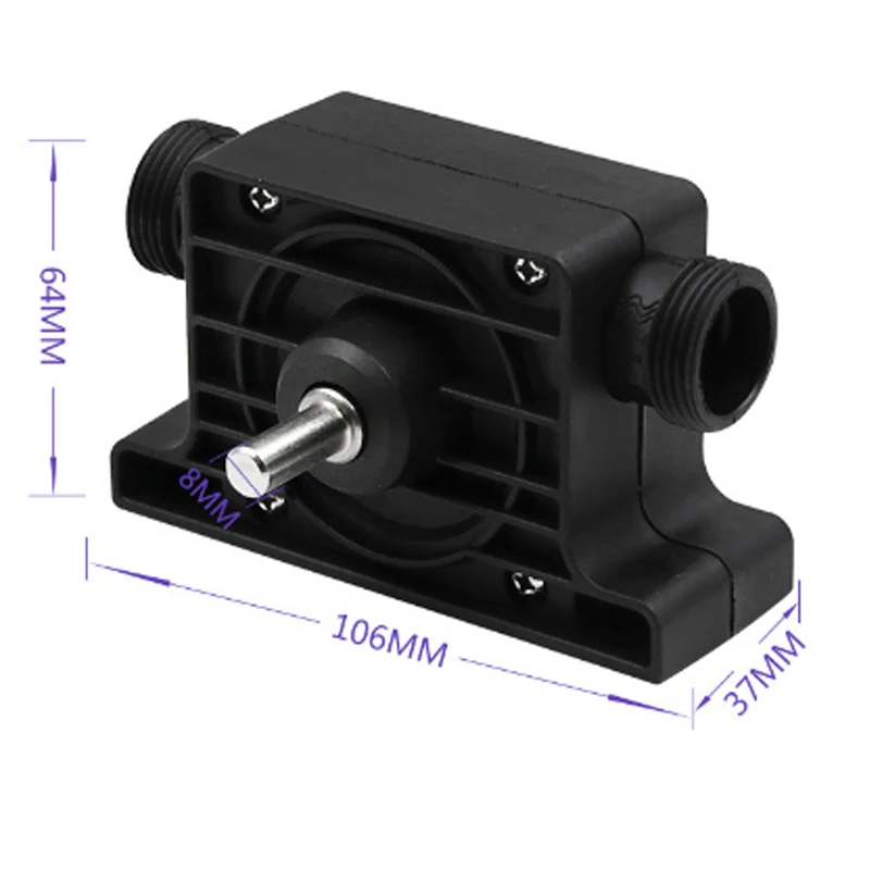 1 шт 8 мм Круглый хвостовик самовсасывающий насос сверла черный Портативный микро