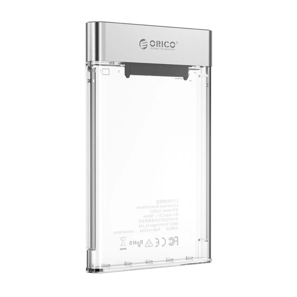 ORICO HDD Case 2.5 inch Transparent Box USB3.0 HDD Enclosure Micro-B SATA to USB 3.0 Hard Disk Case 6Gbps Support 4TB UASP Case