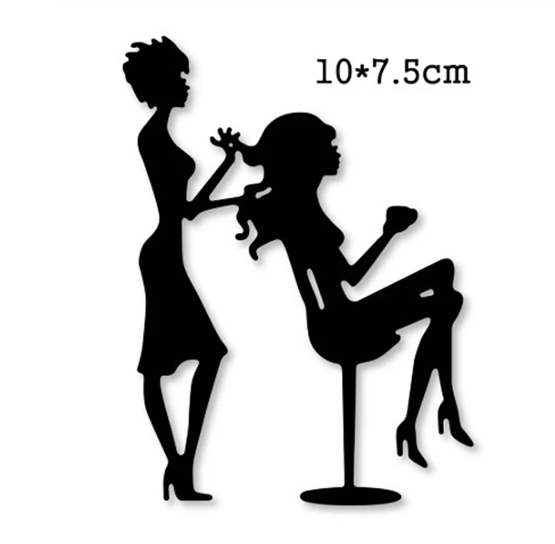 

Metal Cutting Dies women Blow hair 2020 New Crafts Stencil For DIY Scrapbooking Paper/photo Cards Embossing Die