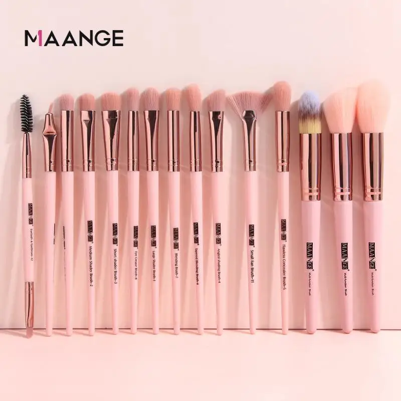 

15Pcs Makeup Brushes Set maquillaje Foundation Blusher Cosmetic Eyeshadow Eyeliner Powder Brush
