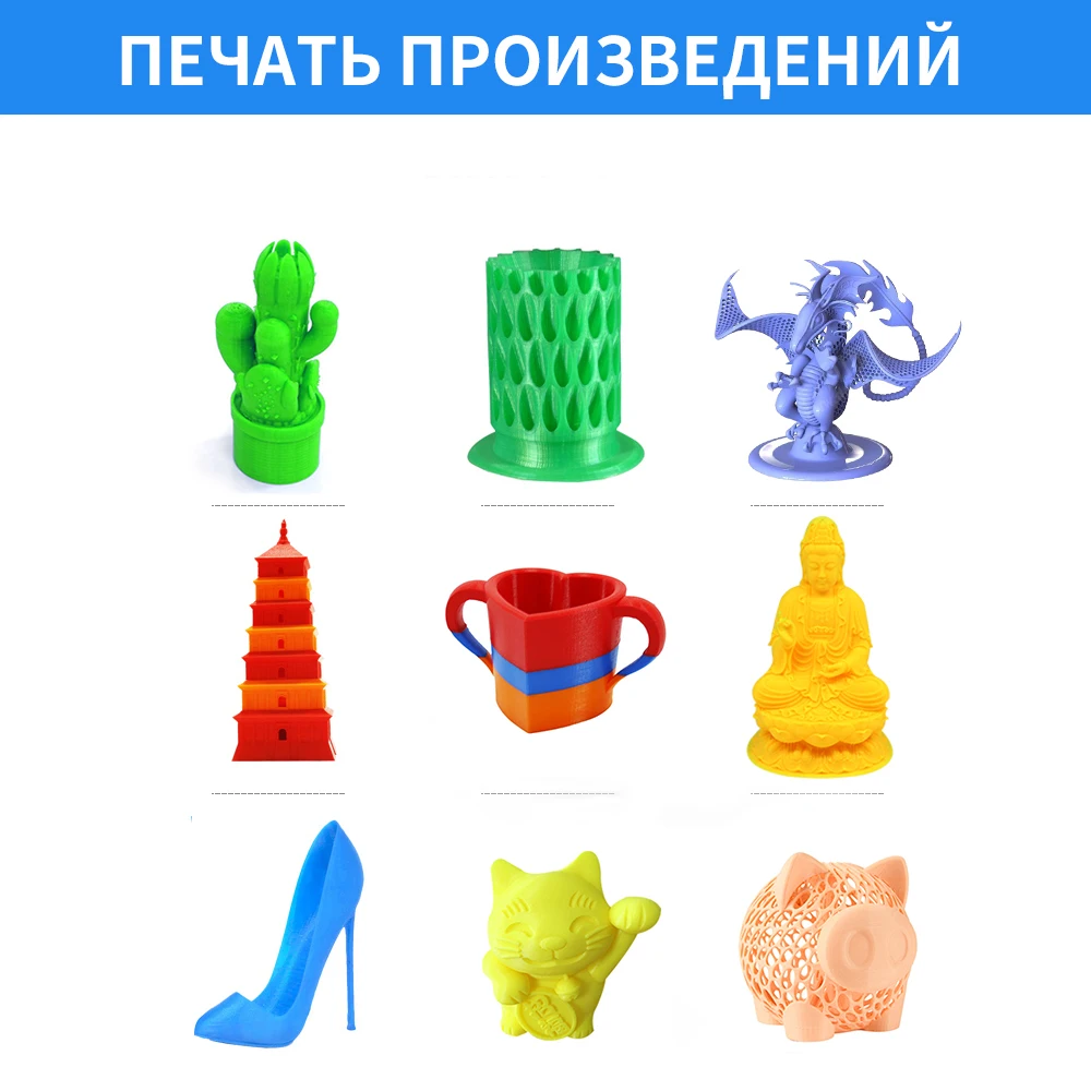 Anet 5 рулонов/лот 3D принтеры АБС пластиковый наполнитель 1 кг NW Пластик резиновая