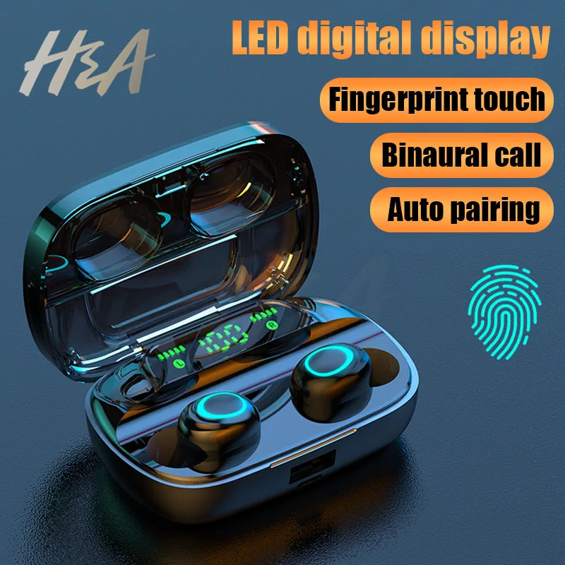 Беспроводные наушники H &amp A с Bluetooth 5 0 TWS шумоподавлением гарнитура для iOS Android |