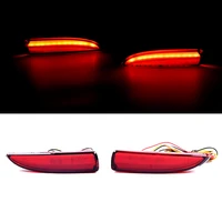 1 set new red rear brake light fit for mazda6 2015 durable abs rear bumper reflector fog lamp warning ligh replacement parts
