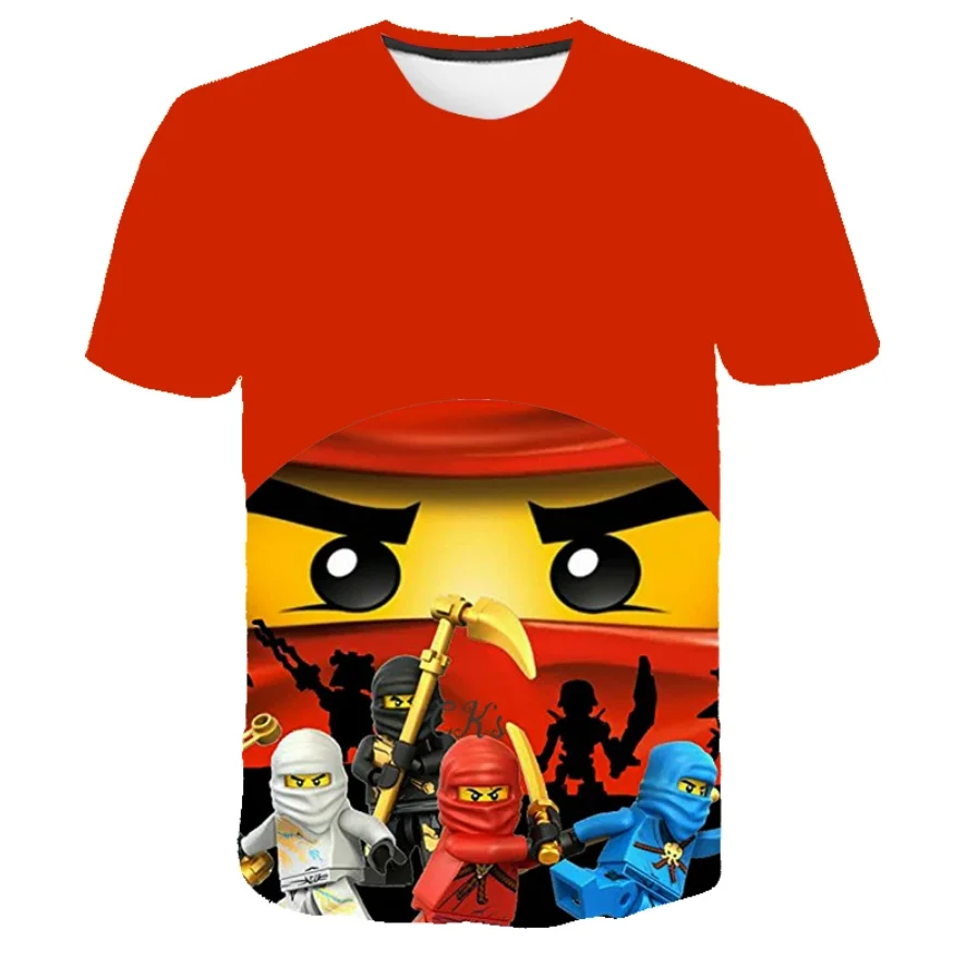 

Ninja Boys T-shirts 2021 Summer Ninjago T Shirts For Girls tshirt Ninjago Costume Boys Clothes Children Clothing Top Tees 4-14y