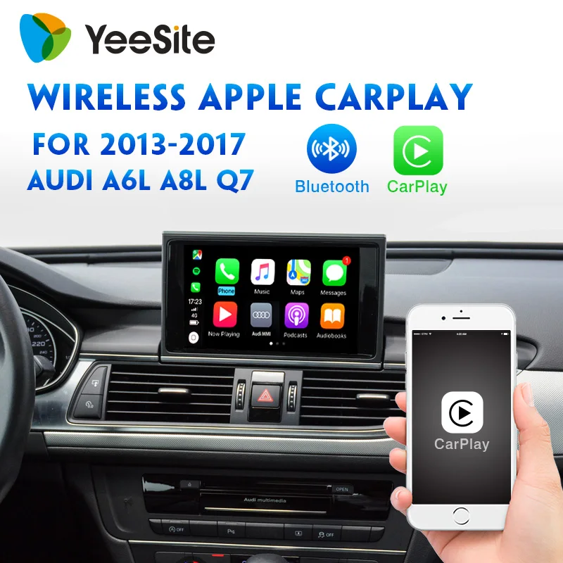 Yeesite Wifi + Bluetooth беспроводная автомобильная игра Carplay для Audi A6LA8L Q7 2013 2017 OEM Поддержка