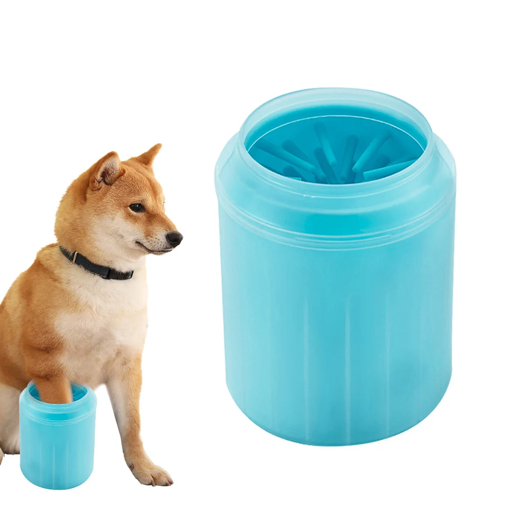 

Dog Paw Cleaner Cup Soft Silicone Combs Pet Foot Washer Cup Paw Clean Brush Quickly Wash Dirty Cat Foot Cleaning Bucket