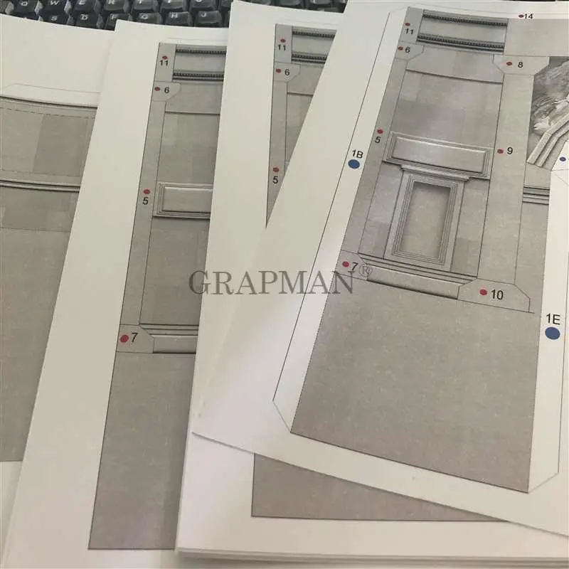 Бумажная 3D модель Saint Series дверь подземного мира сделай сам бумажная форма ручной