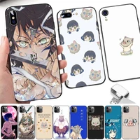 kimetsu no yaiba demon slayer inosuke phone case for iphone 13 8 7 6 6s plus x 5s se 2020 xr 11 12mini pro xs max
