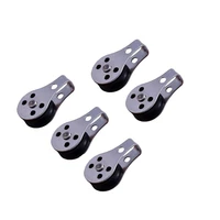 5pcs 316 stainless steel pulley 45mm blocks rope marine hardware for kayak canoe boat anchor trolley kit 2mm to 8mm rope