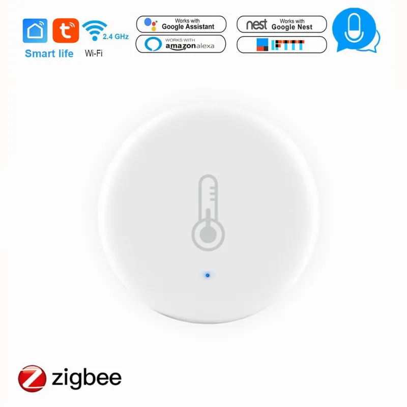 

Tuya ZigBee Smart Temperature Humidity Environment Sensor Work With Tuya/Smart Life App Home Security Smart Remote Control