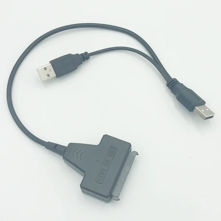 Портативный адаптер USB 2 0 к SATA кабель 5 дюйма для жесткого диска 7 + 15 Кабель HDD/SSD